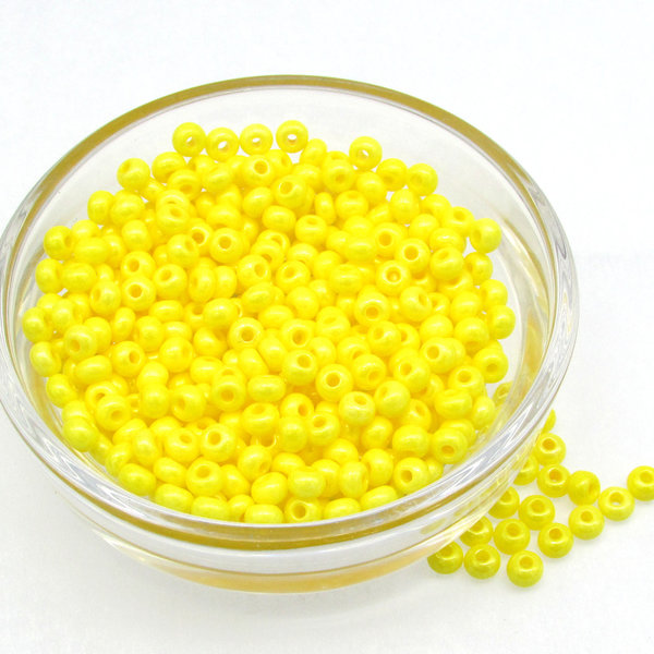 6/0 Seed Beads Opaque Yellow