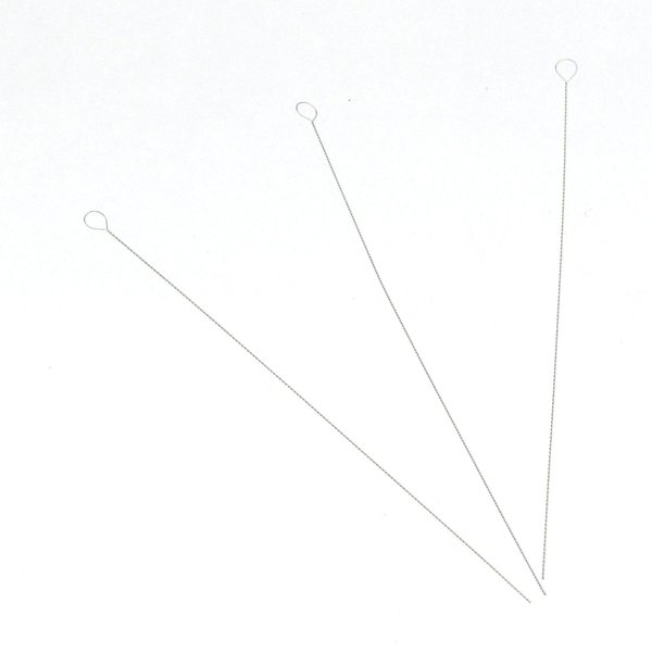 2” Flexible Beading Needles, Twisted Wire with Collapsible Round Eye