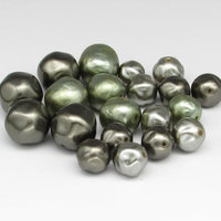 Vintage Gray Faux Pearl Bead Mix
