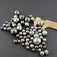 Vintage Gray Faux Pearl Bead Mix