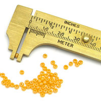 10/0 Seed Beads Opaque Orange Lustre