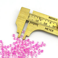 10/0 Pink Lined Lustre Mini Rocailles