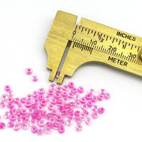 10/0 Pink Lined Lustre Mini Rocailles