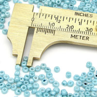 8/0 Mini Rocailles, Turquoise Lustre
