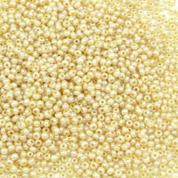 11/0 Seed Beads, Beige Pearl