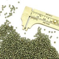 11/0 Seed Beads, Metallic Brown