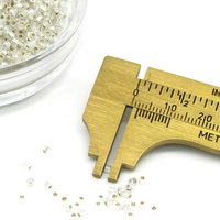 11/0 Seed Beads, Silver Lined Clear Rocaiiles