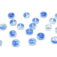 10x7mm Faceted Rondelles, 2-Tone Czech Glass