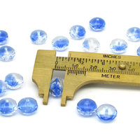 10x7mm Faceted Rondelles, 2-Tone Czech Glass