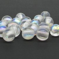 12mm Round Beads, Crystal AB Large Hole Rondelles