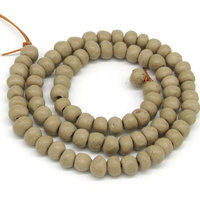 Wooden Rondelle Bead Strands