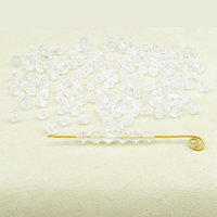 4mm Bicones, Crystal Machine Cut Vintage Czech Beads