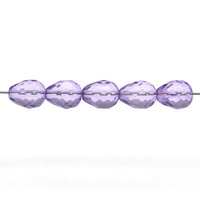 13x10mm Violet Faceted Teardrop Beads