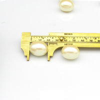 21.5x17mm Oval Barrel Faux Pearls, Vintage Cream Plastic Beads