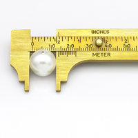 Round White Lustre Beads, Vintage 1970's 12mm 14mm Plastic Pearls