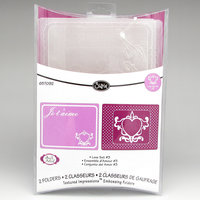Love A2 Embossing Folder Set, Sizzix Textured Impressions