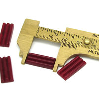 Vintage 20x8.5mm Ridged Rectangle Cabochons