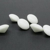 15mm Domed Chatons, Vintage White Point Back Stones