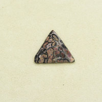Leopardskin Jasper Tetrahedral Gemstone Cabochon