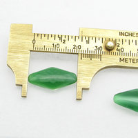 22mm Diamond Rhombus Channel Rhinestones, Vintage Pressed Glass