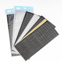 Fancy Script Text Stickers, Bundle of 7 Assorted 9" x 4" Peel-Off Sheets