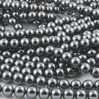 8mm Round Non-Magnetic Hematite Beads