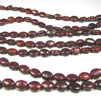 Poppy Jasper 9mm Oval Beads