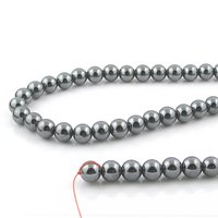 8mm Round Non-Magnetic Hematite Beads
