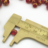 6mm Tri-Cut Rounds, Czech Glass Window Beads, Siam with Bronze