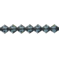 4mm Montana Sapphire Crystal Bicones