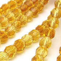 Small Faceted Beads, 2-Tone Brown Czech Glass Fire Polished Rounds