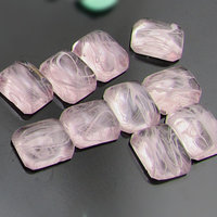 Octagonal Light Amethyst Glass Cabochons