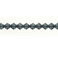 4mm Montana Sapphire Crystal Bicones