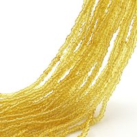 Translucent Topaz Czech Glass 14/0 Rocailles