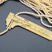 60" Strand 4mm Champagne Faux Pearls