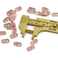 Rose Pink Givre Baguette Rhinestones (24)
