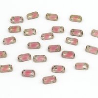 Rose Pink Givre Baguette Rhinestones (24)