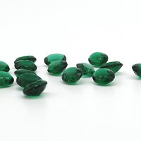 12mm Emerald Oval Rhinestone Dentelles