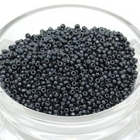 11/0 Round Seed Beads Hematite Gray (25g)