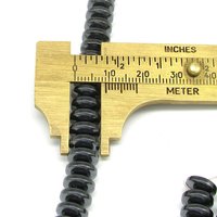 Non-Magnetic Hematite 9mm Convex Saucer Beads, Dark Gray 9x4mm Semiprecious Gemstone Rondelles