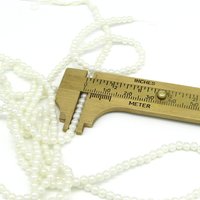 Vintage Faux Pearl Seed Beads, 3.5mm Plastic Spacers