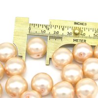 16mm Light Pink Czech Glass Faux Pearls
