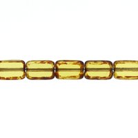 12x8mm Flat Rectangle Beads, Light Brown Picasso