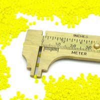 11/0 Seed Beads, Opaque Bright Yellow