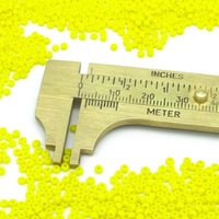 11/0 Seed Beads, Opaque Bright Yellow