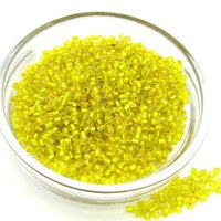 11/0 Seed Beads, Translucent Yellow