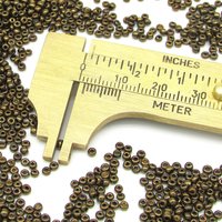 11/0 Seed Beads Antique Bronze Metallic