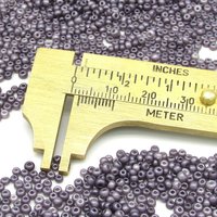 11/0 Seed Beads, Opaque Lilac Pearl Matte