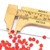 4mm Hyacinth Crystal Bicone Beads