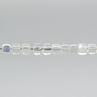 Crystal AB 6mm Cube Beads